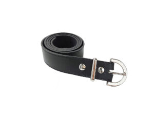 Cinto Feminino Fivela Meia Argola Com Passante De Metal 3,0cm