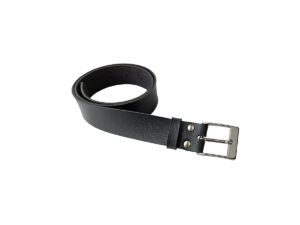 Cinto Preto Casual Quadrada Sendai 3,5 cm