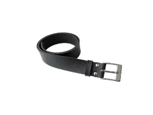 Cinto Preto Casual Quadrada Sendai 3,5 cm