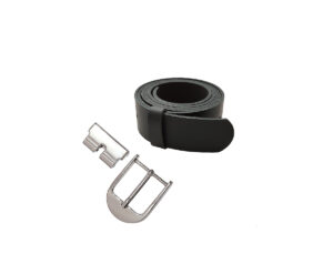 Cinto de Couro Soleta com Adaptador e Fivela Prate