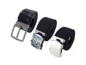 Kit de 3 Cintos Masculino Essencial